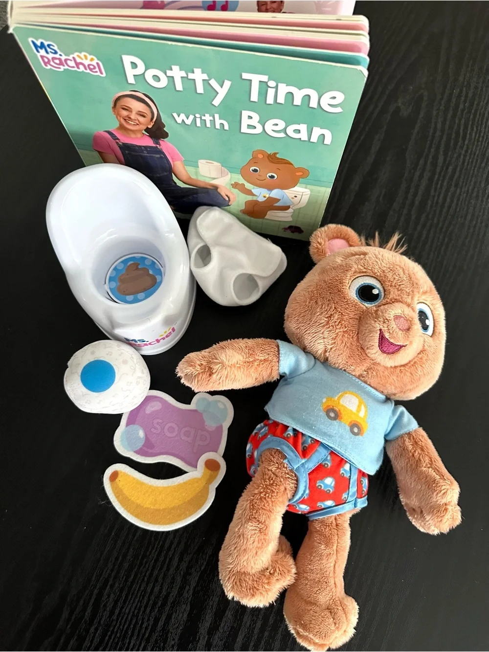 Ms. Rachel Potty Training Set with Bean Set- Book, Bean Stuffie, Potty etc 📖🧸🚽